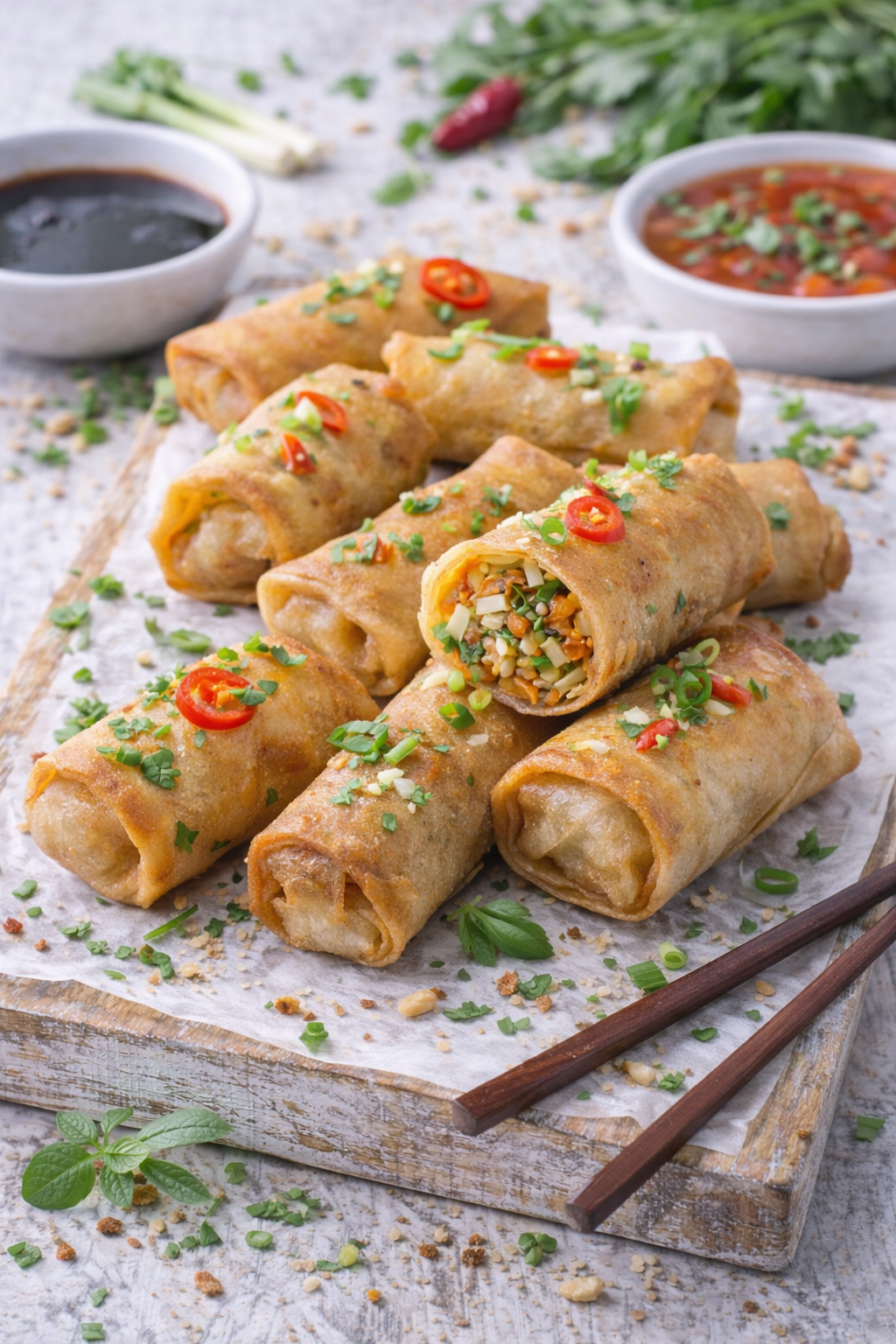 Asiatische Mini-Frühlingsrollen (veggie)