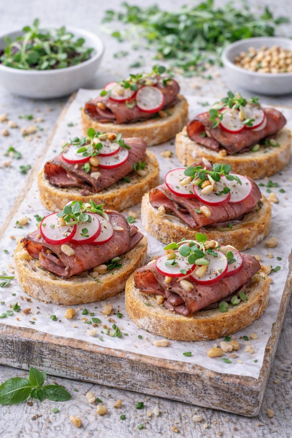 Roastbeef-Rettich Canapé