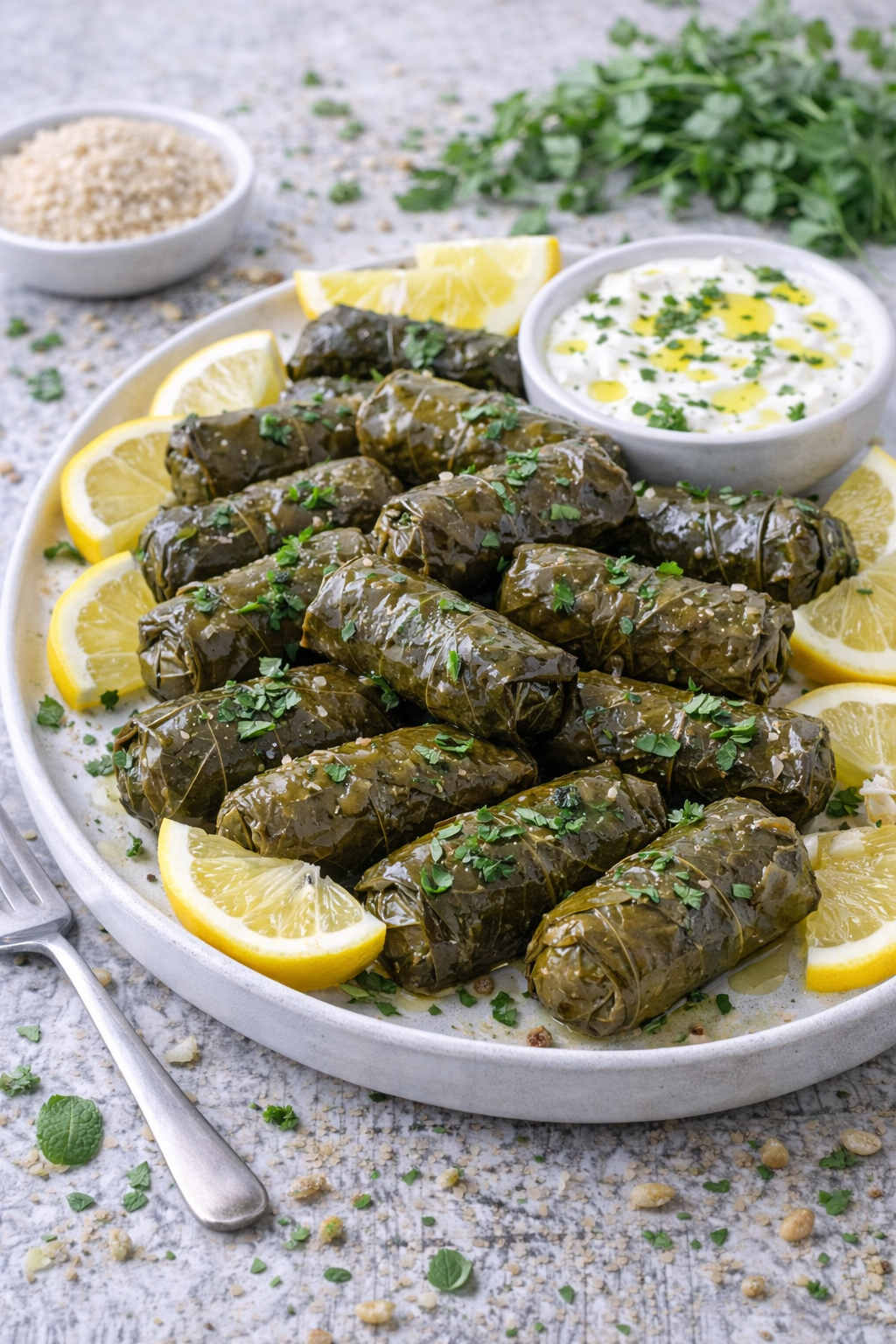 "Dolma" Gefüllte Weinblätter (vegan)