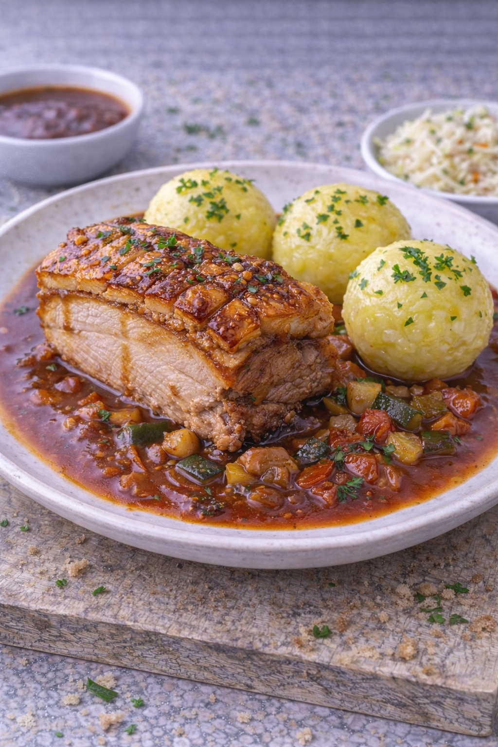 Bayrischer Schweinebraten mit Kruste