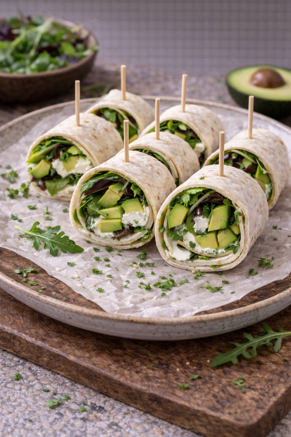 Avocado-Frischkäse Wrap (veggie)