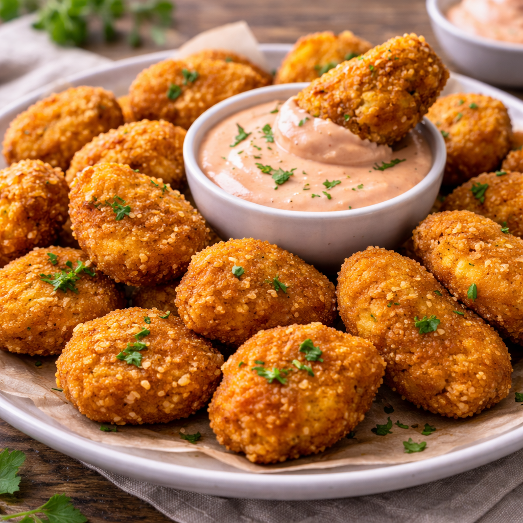 Partynuggets mit Cocktail Dip
