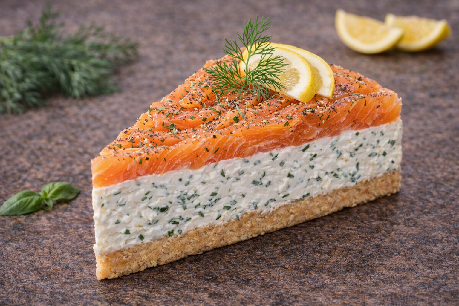 Gravlax cake