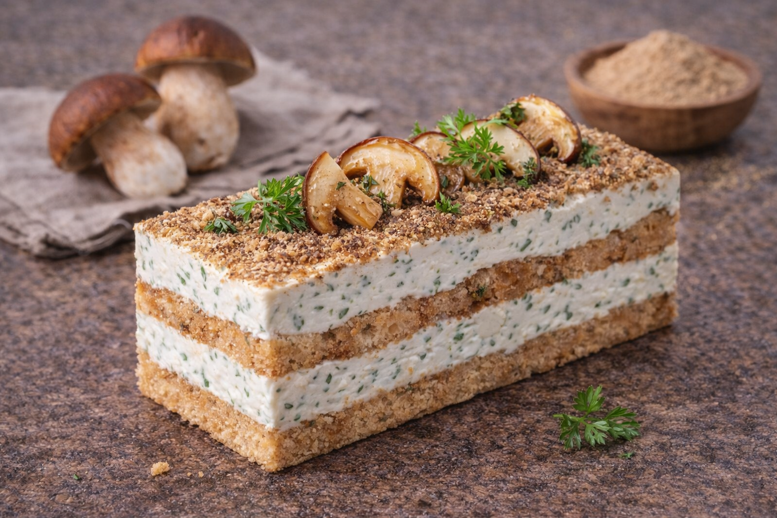 Steinpilz-Tiramisu (veggie)