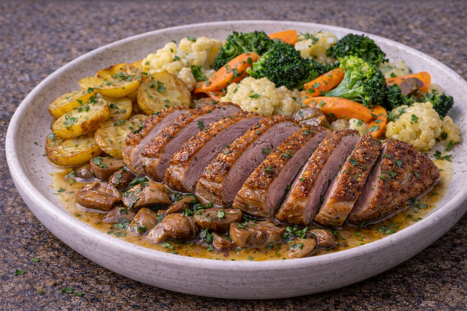 Entenbrust mit Steinpilzen