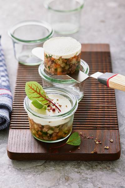 Tafelspitz mit Meerrettichcrème im Glas