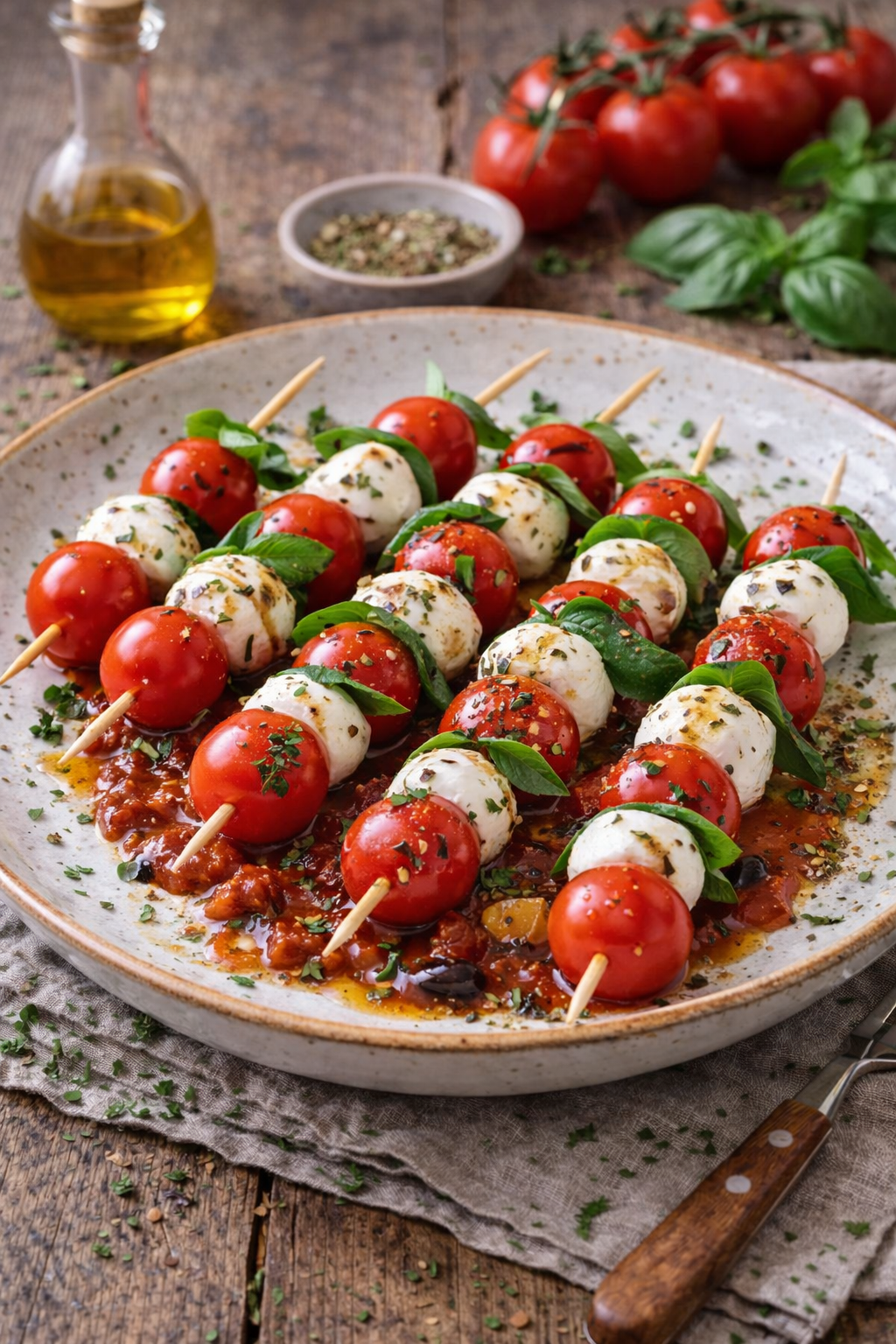 Caprese Spieße (veggie)
