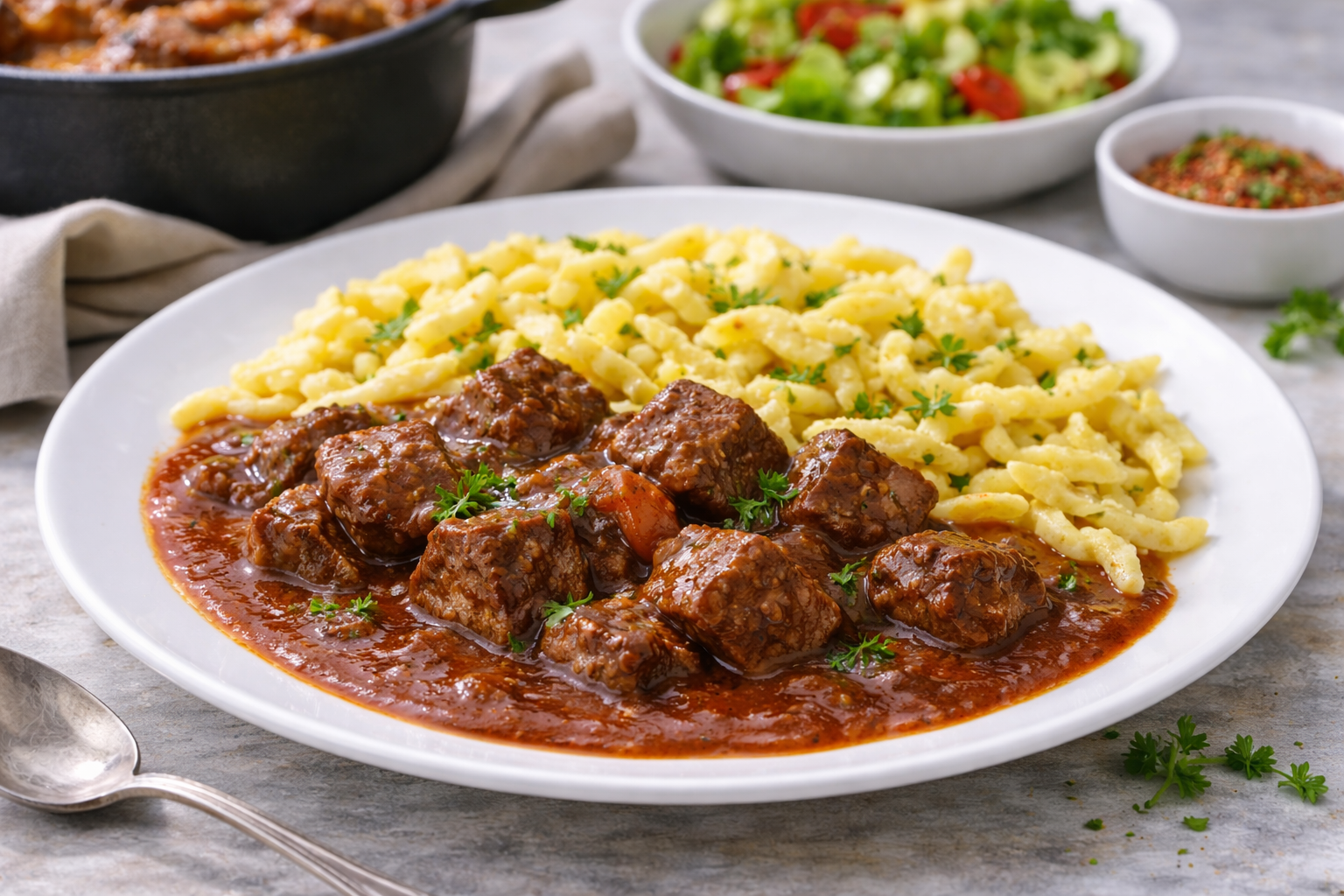 Rindergulasch traditioneller Art