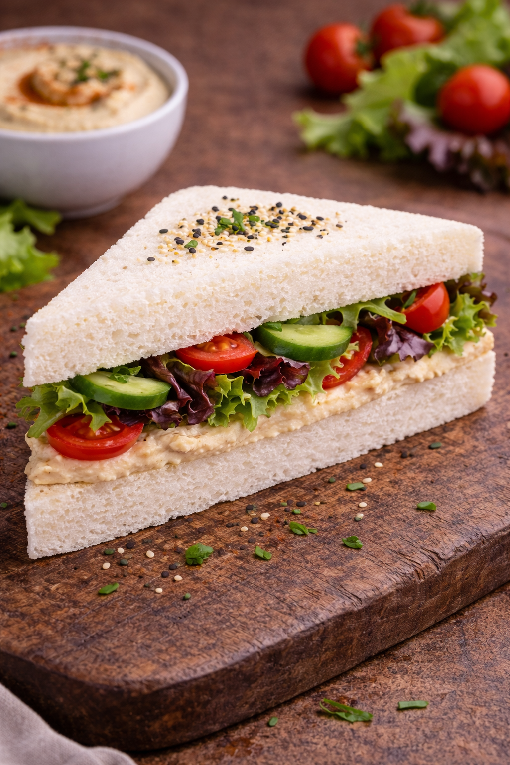 Tramezzini Hummus  (vegan)
