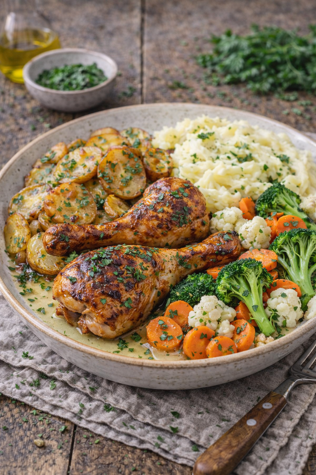 Gegrillte Hähnchenschenkel