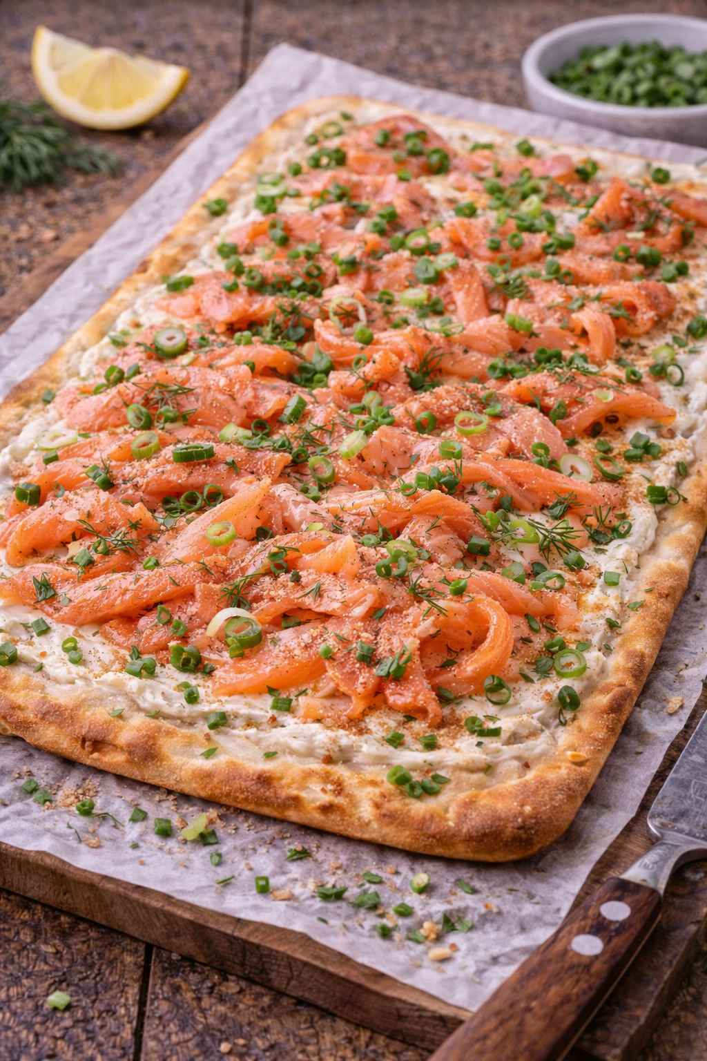 Flammkuchen Lachs