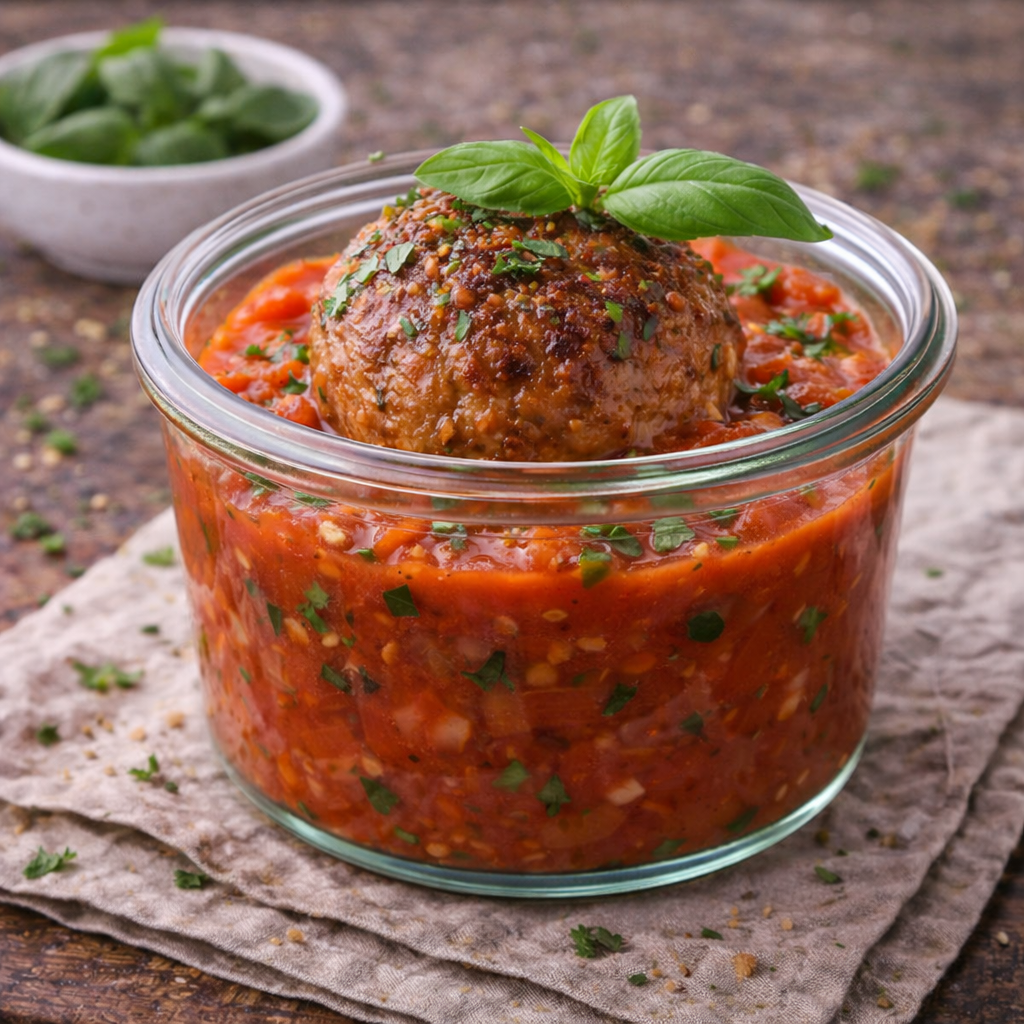 Italienische Rindfleischbällchen mit Tomatensauce