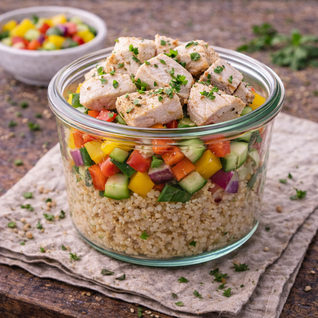Hühnchen-Quinoa-Salat