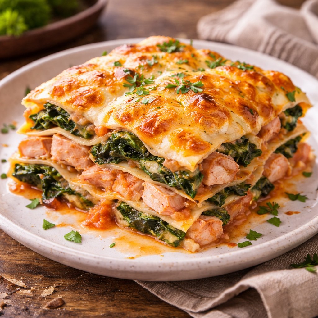 Lachs-Lasagne