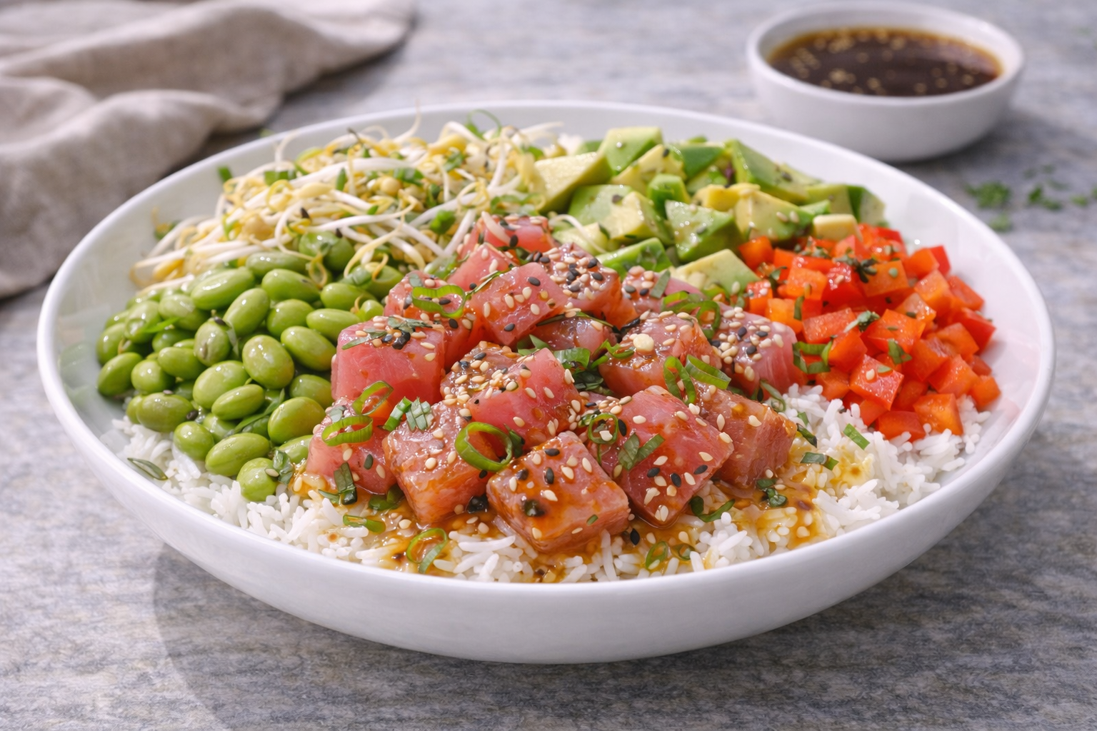 Thunfisch-Poké-Bowl