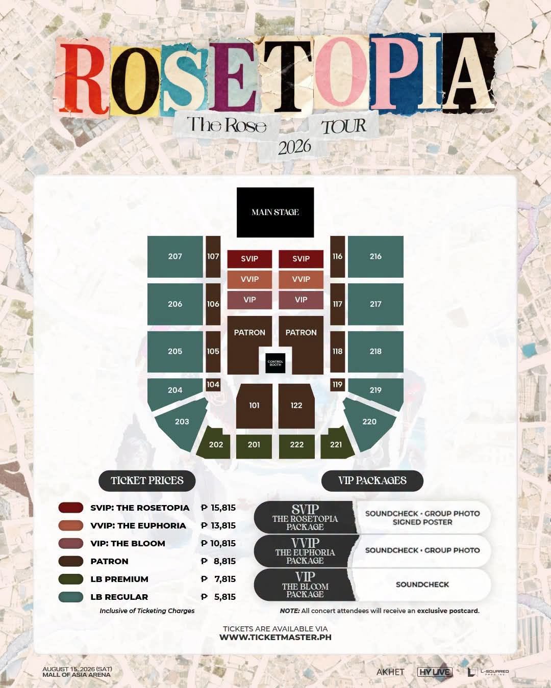ROSETOPIA Seat Map