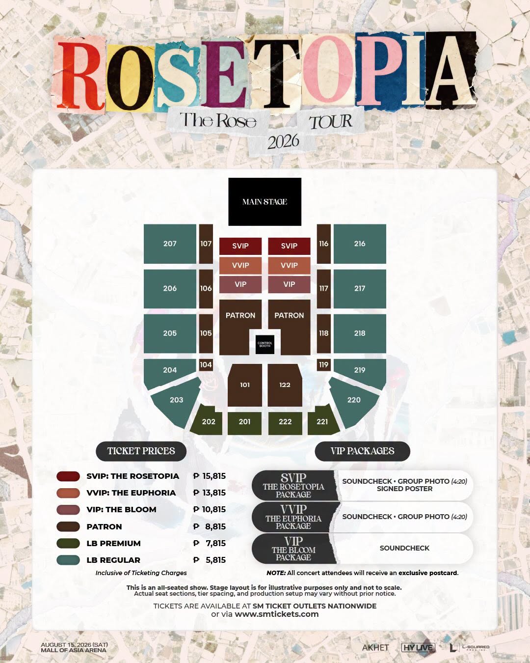 ROSETOPIA Seat Map