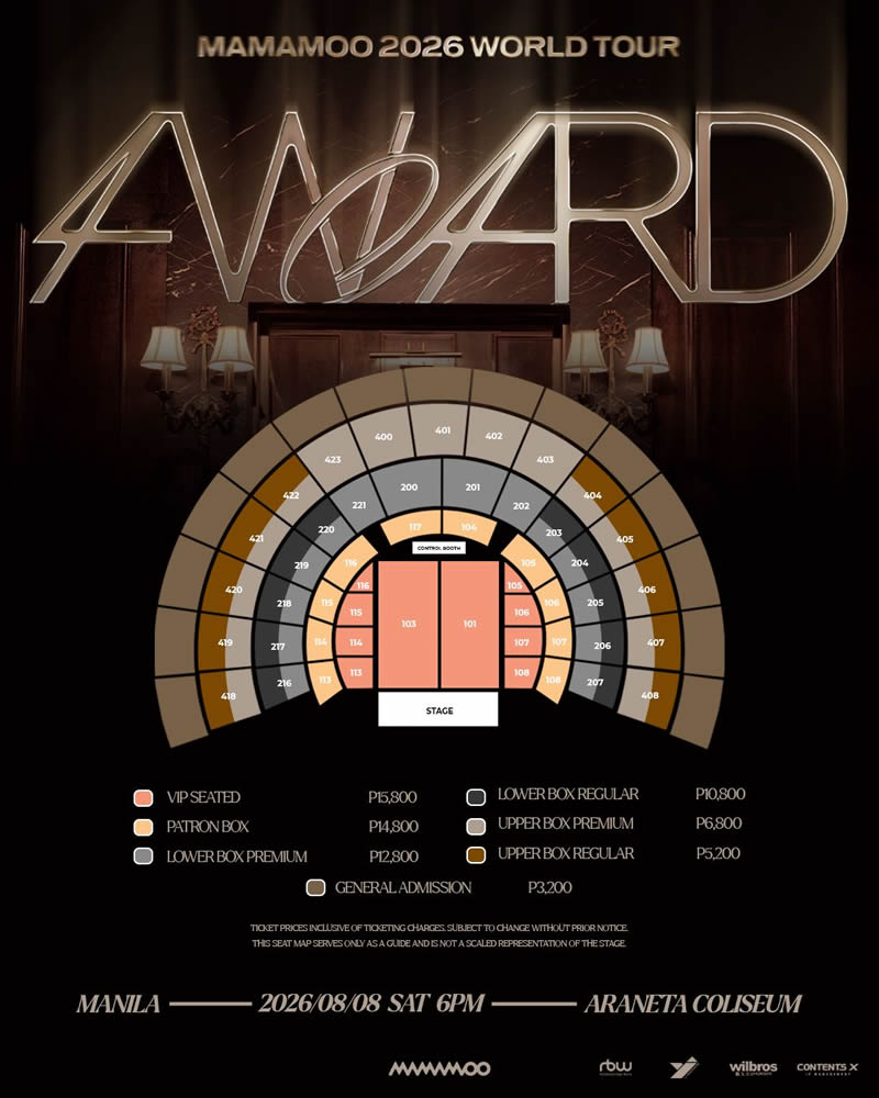 MAMAMOO Seat Map
