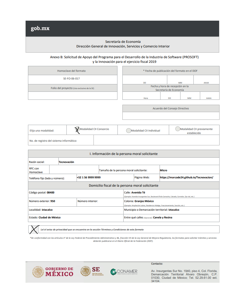 solicitud