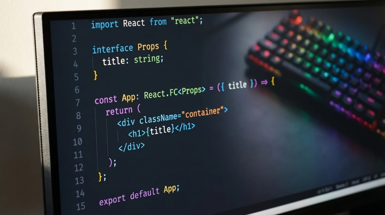 Kod React w edytorze Visual Studio Code
