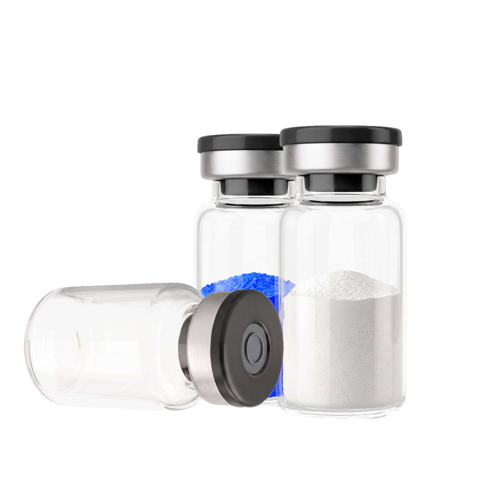 Lyophilised peptide research vials