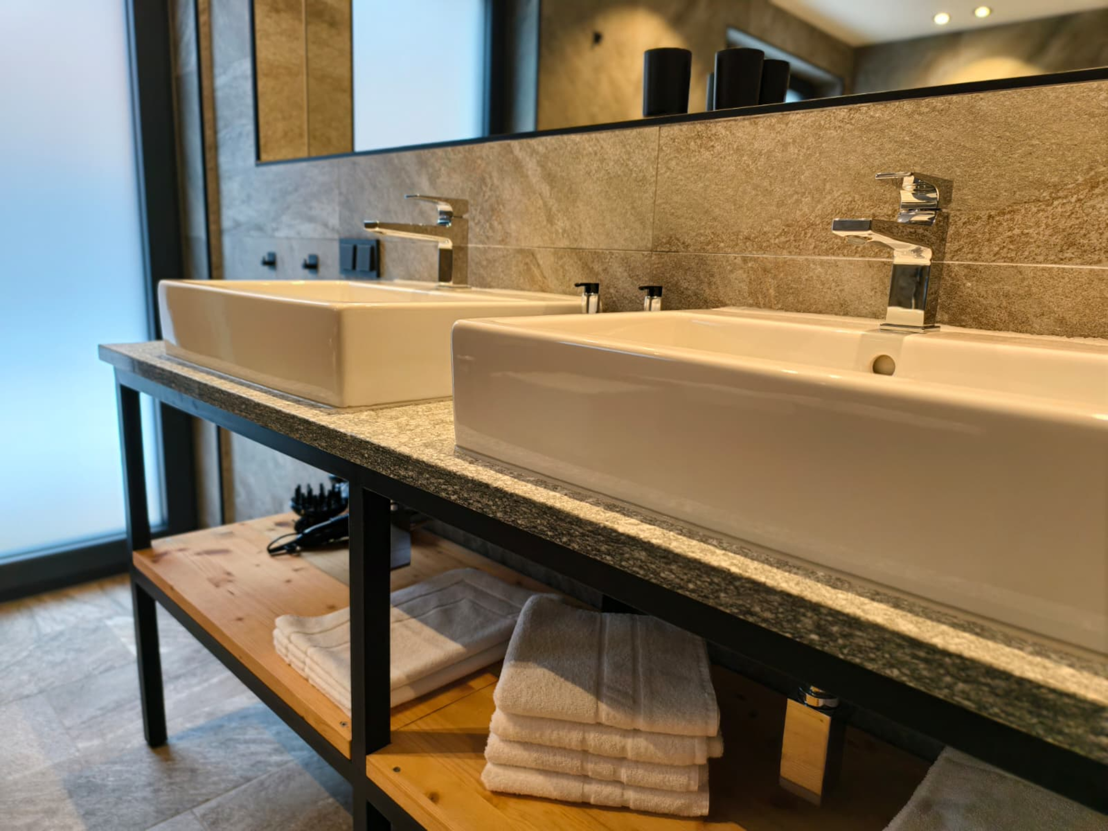 Detail: Handtücher und Bad-Details - bereit bei Ankunft