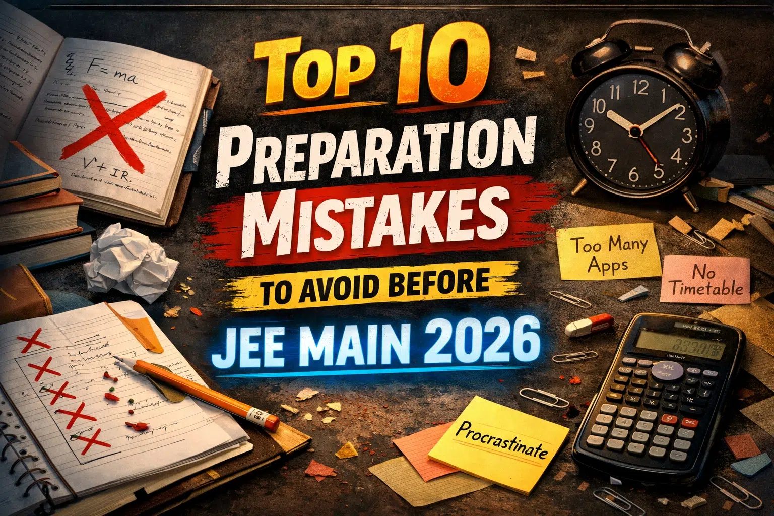 Top 10 Preparation Mistakes to Avoid Before JEE Main...