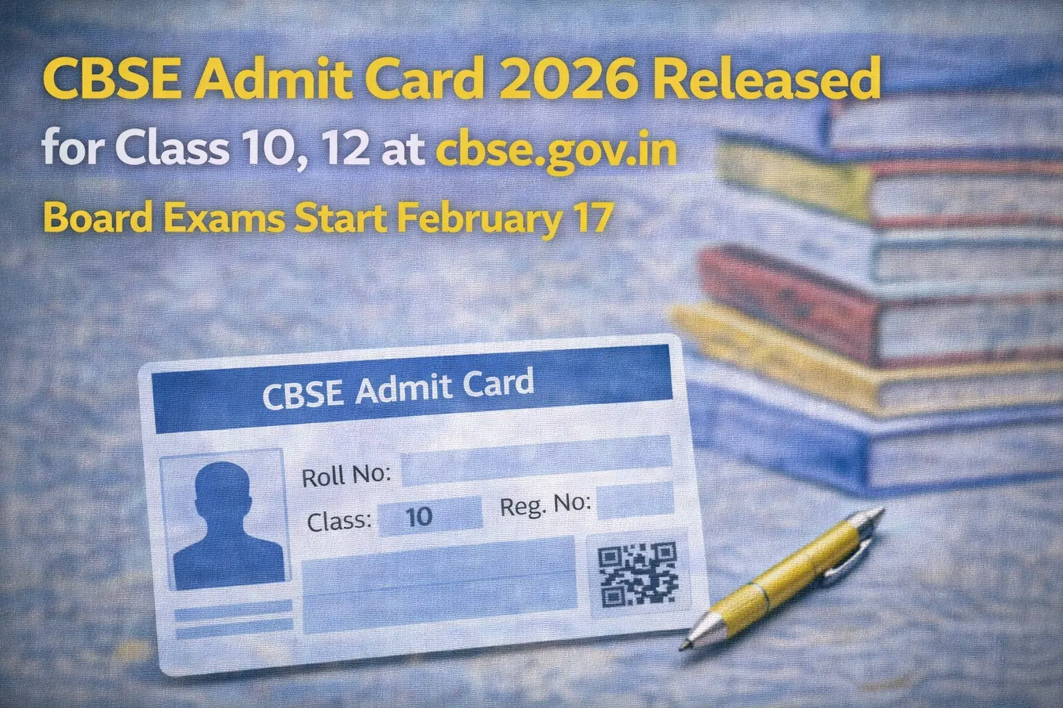 CBSE Admit Card 2026 Released for Class 10, 12 at...