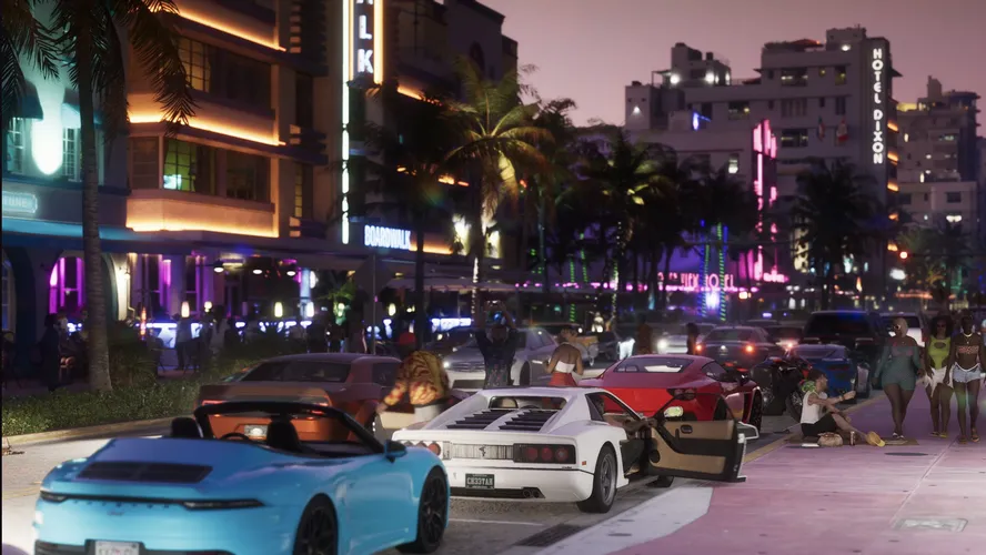 Cena de Vice City no primeiro trailer de GTA 6
