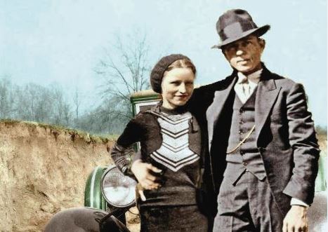 Foto histórica de Bonnie e Clyde