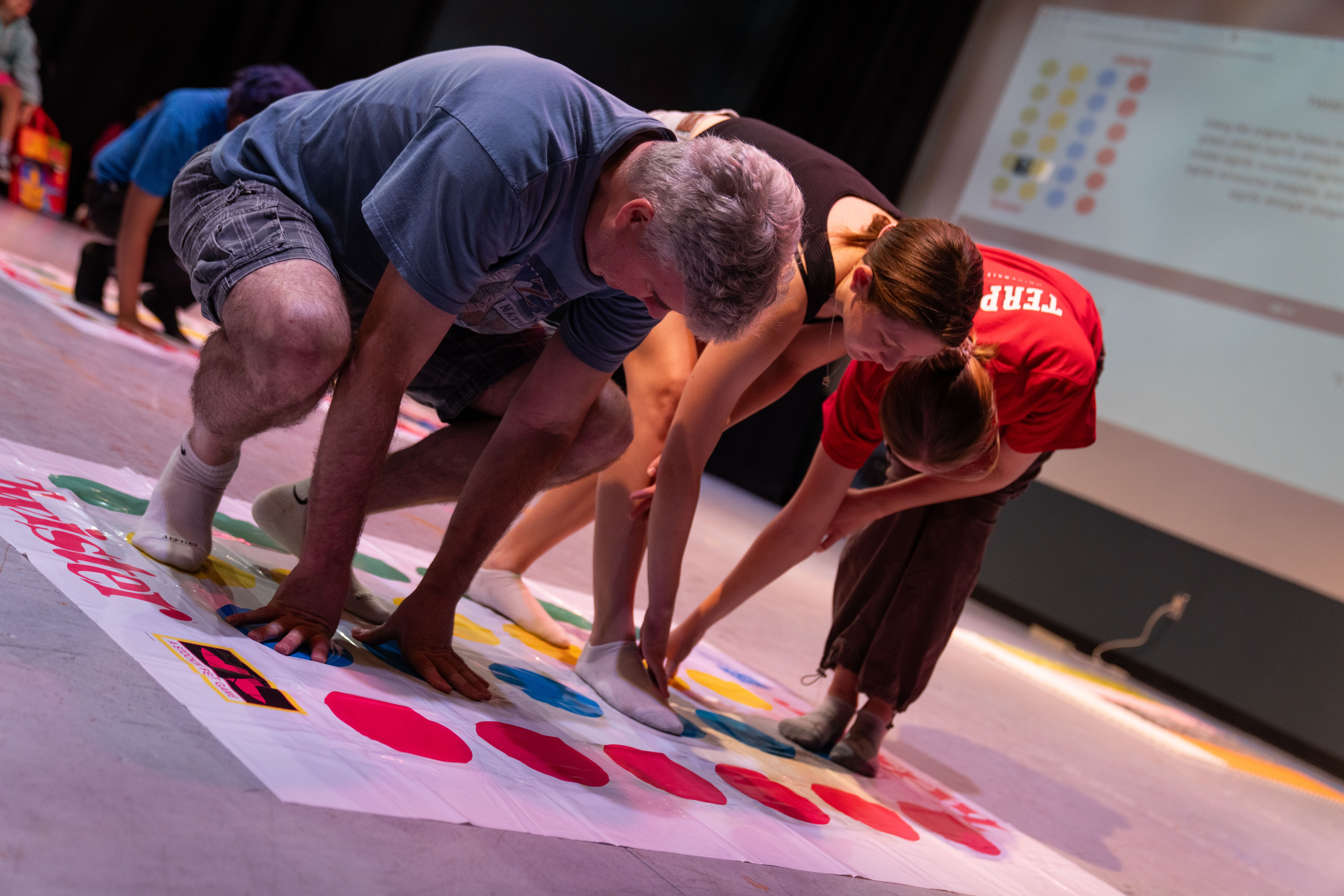 Maryland Day festival participants playing The Data Twist.