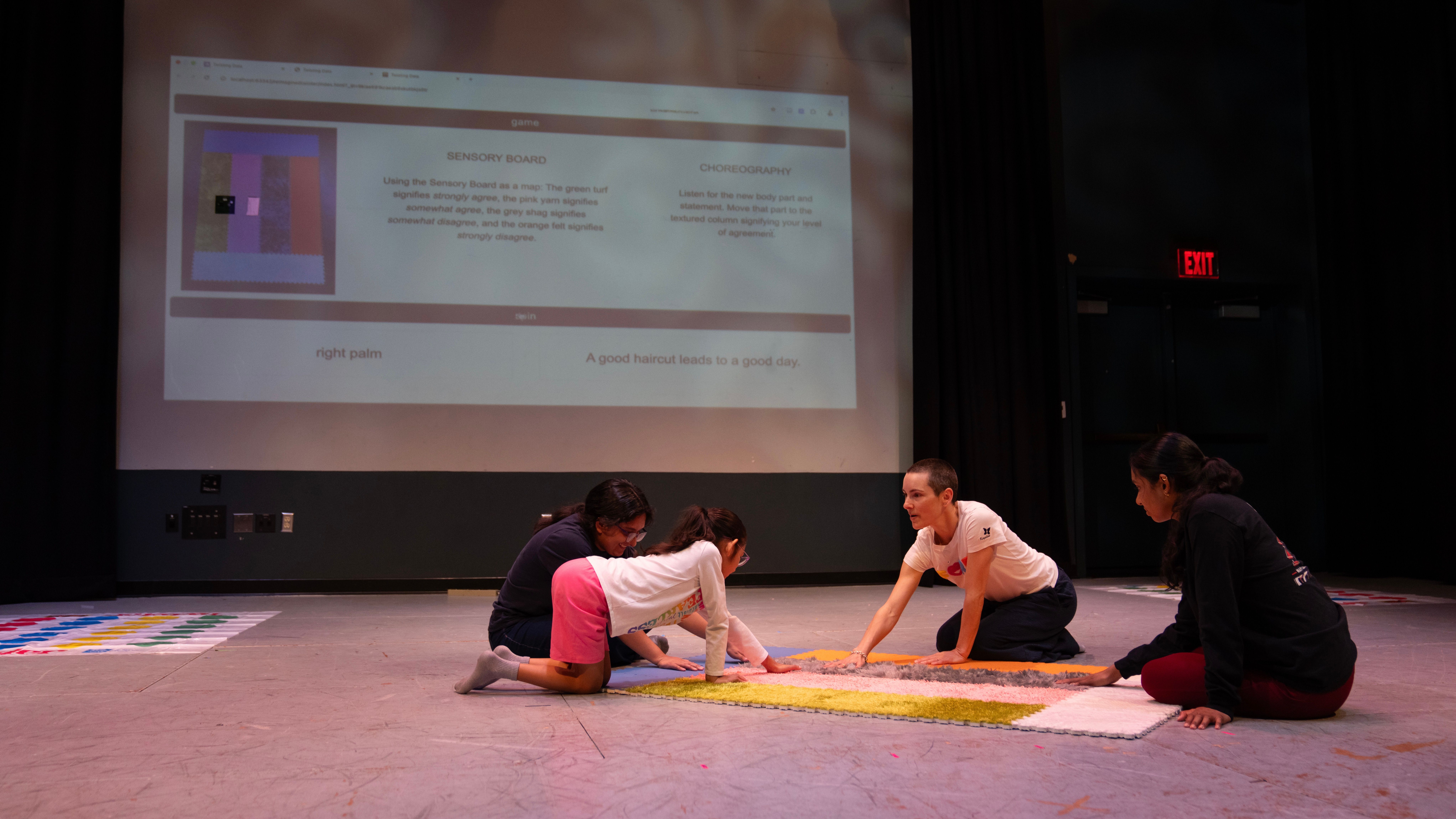 Maryland Day festival participants playing The Data Twist.