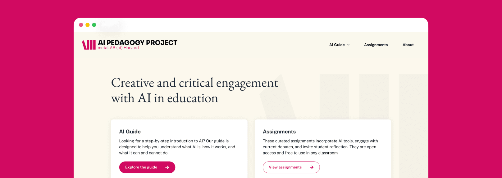 Picture of AI Pedagogy Project