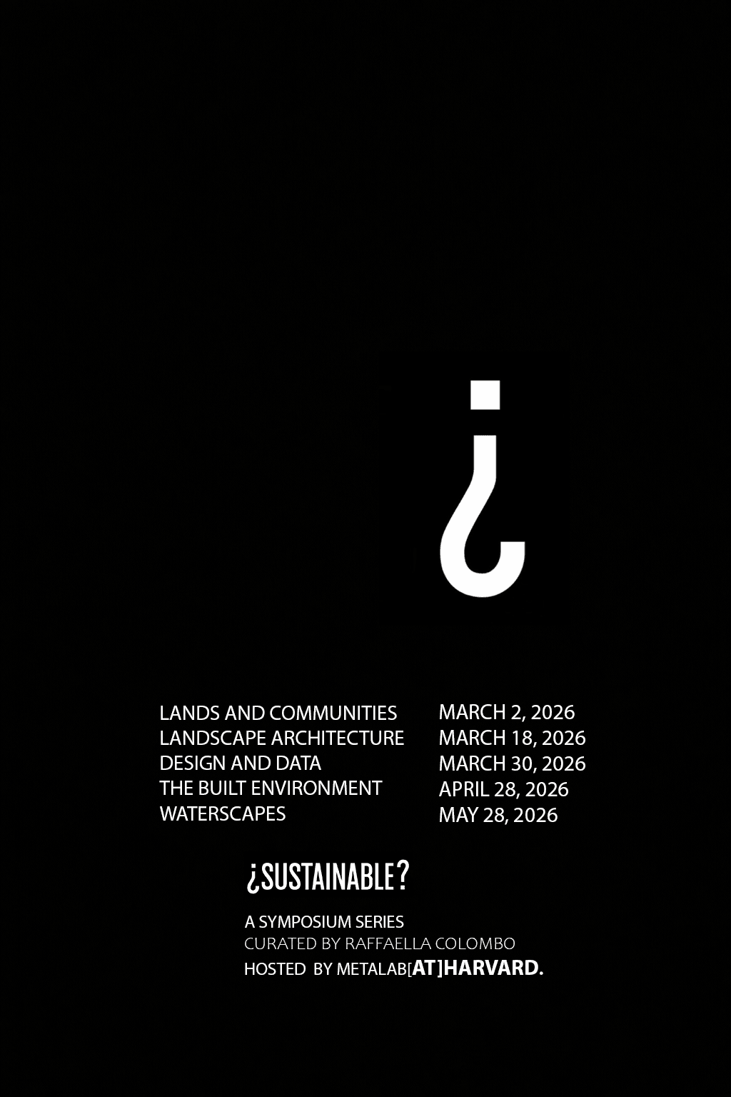 Picture of ¿SUSTAINABLE? - a symposium series