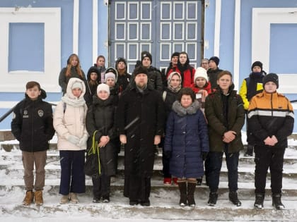 Посещение православного храма школьниками в городе Демидове