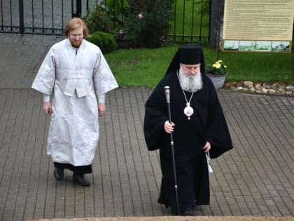 В канун праздника Преображения Господня епископ Вяземский и Гагаринский Сергий совершил Всенощное бдение в Свято-Троицком кафедральном соборе г. Вязьма