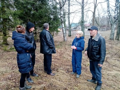 Рабочая поездка в д. Стегримово
