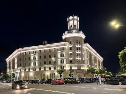 В Смоленске установили подсветку еще ряда зданий центра города