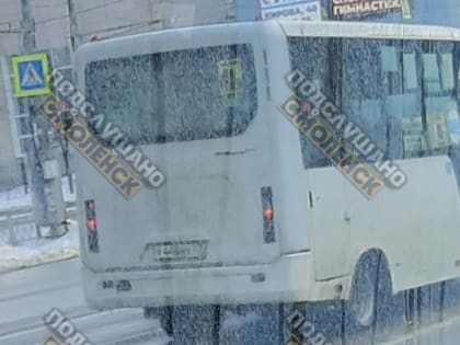 В Смоленске маршрутка подрезала автобус и скрылась