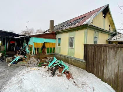В Вязьме горел частный дом
