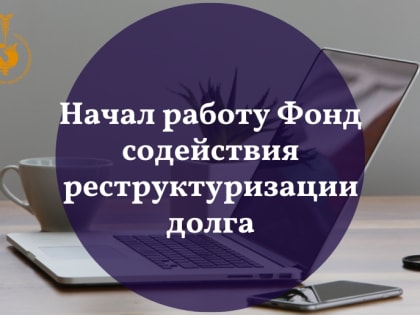 Начал работу Фонд содействия реструктуризации долга