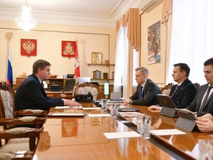 Василий Анохин провёл встречу с главой Общественной палаты Смоленской области Денисом Пестуновым