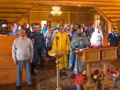 Молебен перед началом обучения совершен в храме Державной иконы Божий Матери д. Гусино