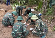 Quy tập được 4 hài cốt liệt sĩ tại phường Quảng Trị