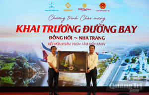 Chương trình chào mừng khai trương đường bay Đồng Hới-Nha Trang