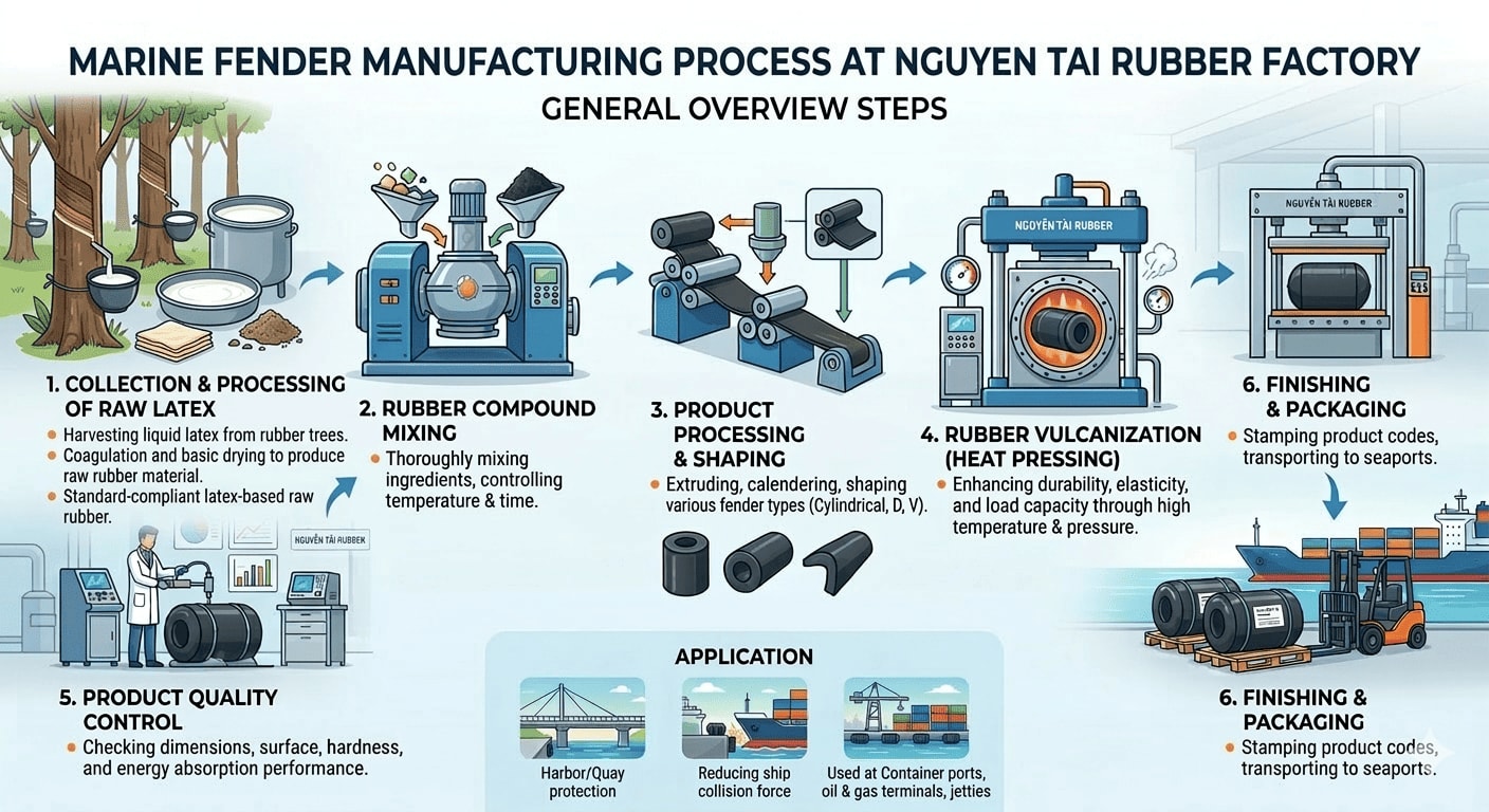 Marine Fender Manufacturing Process – Nguyen Tai Rubber Factory ...