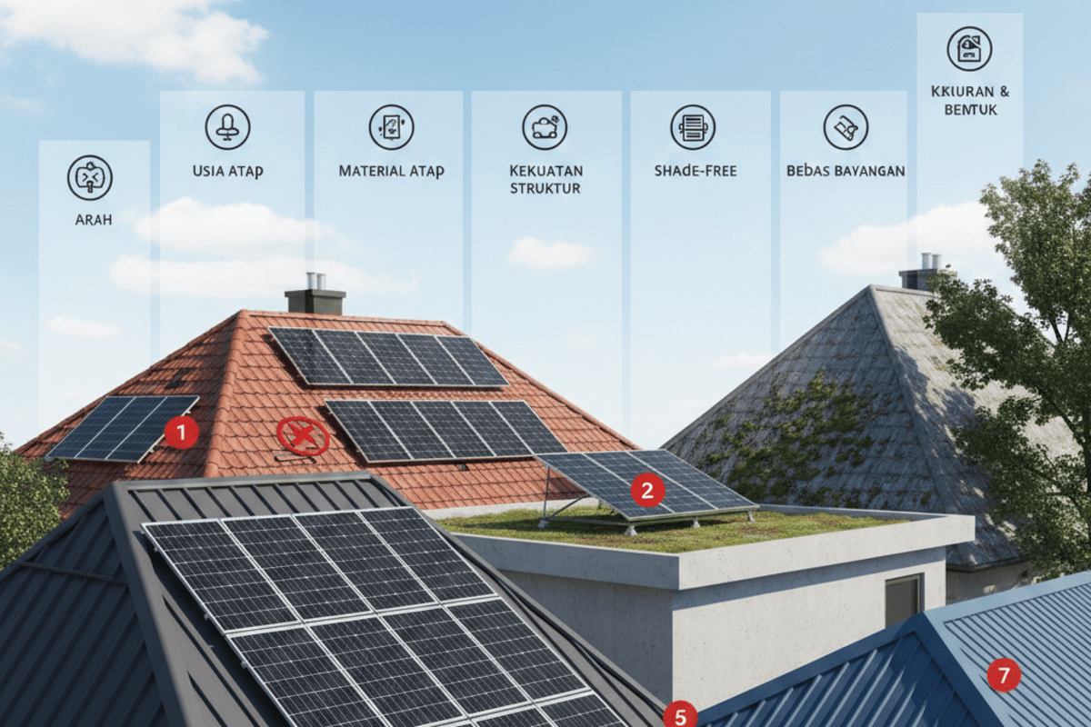 Cek Kelayakan Atap untuk Panel Surya: 7 Kriteria Wajib Dipenuhi