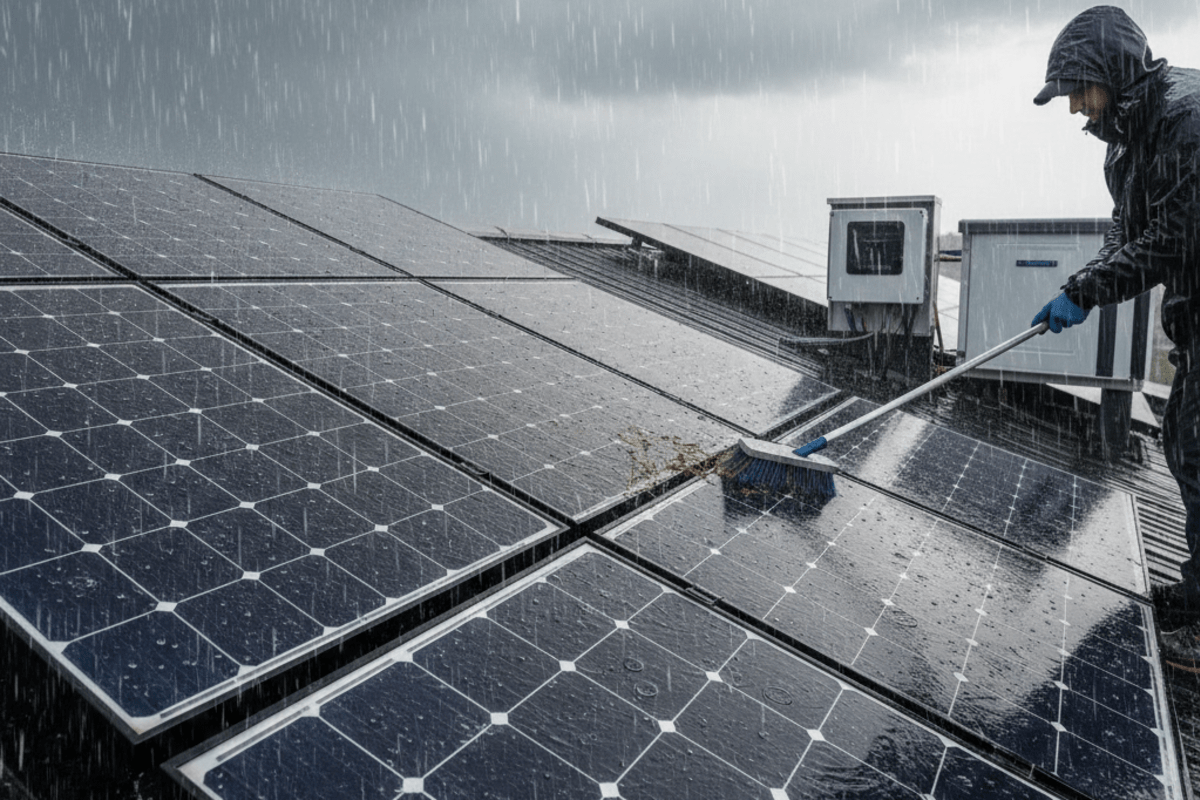 Cara Meningkatkan Efisiensi Panel Surya di Musim Hujan – Tips Praktis & Solusi Efektif
