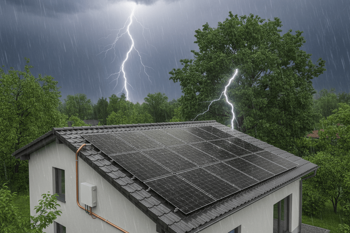 Apakah Panel Surya Aman Saat Hujan & Petir? Fakta Keamanan & Tips Antisipasi