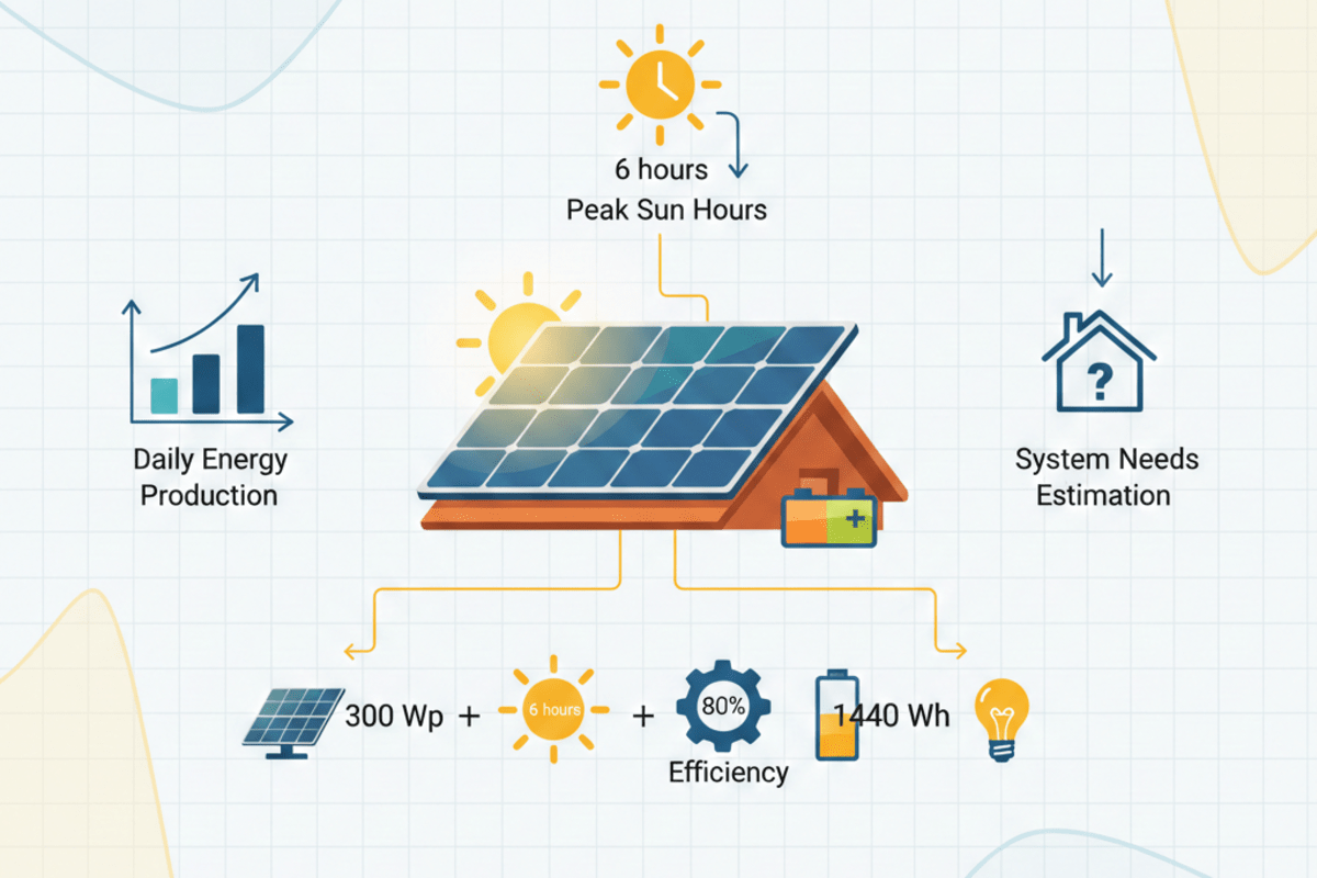 Cara Hitung Energi Harian Panel Surya: Rumus & Contoh untuk Pemula